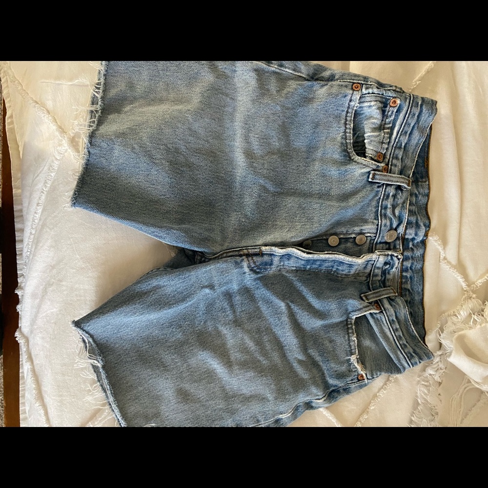 Vintage Levi long denim shorts